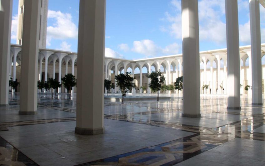 Detail of the portico of the mosque square in Algiers